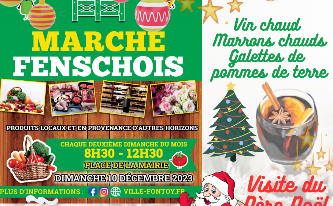 Marché Fenschois et Père Noël