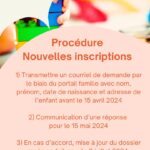 Informations nouvelles inscriptions périscolaire.