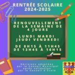 Les horaires des enfants pour la prochaine rentrée scolaire ont été adoptés !