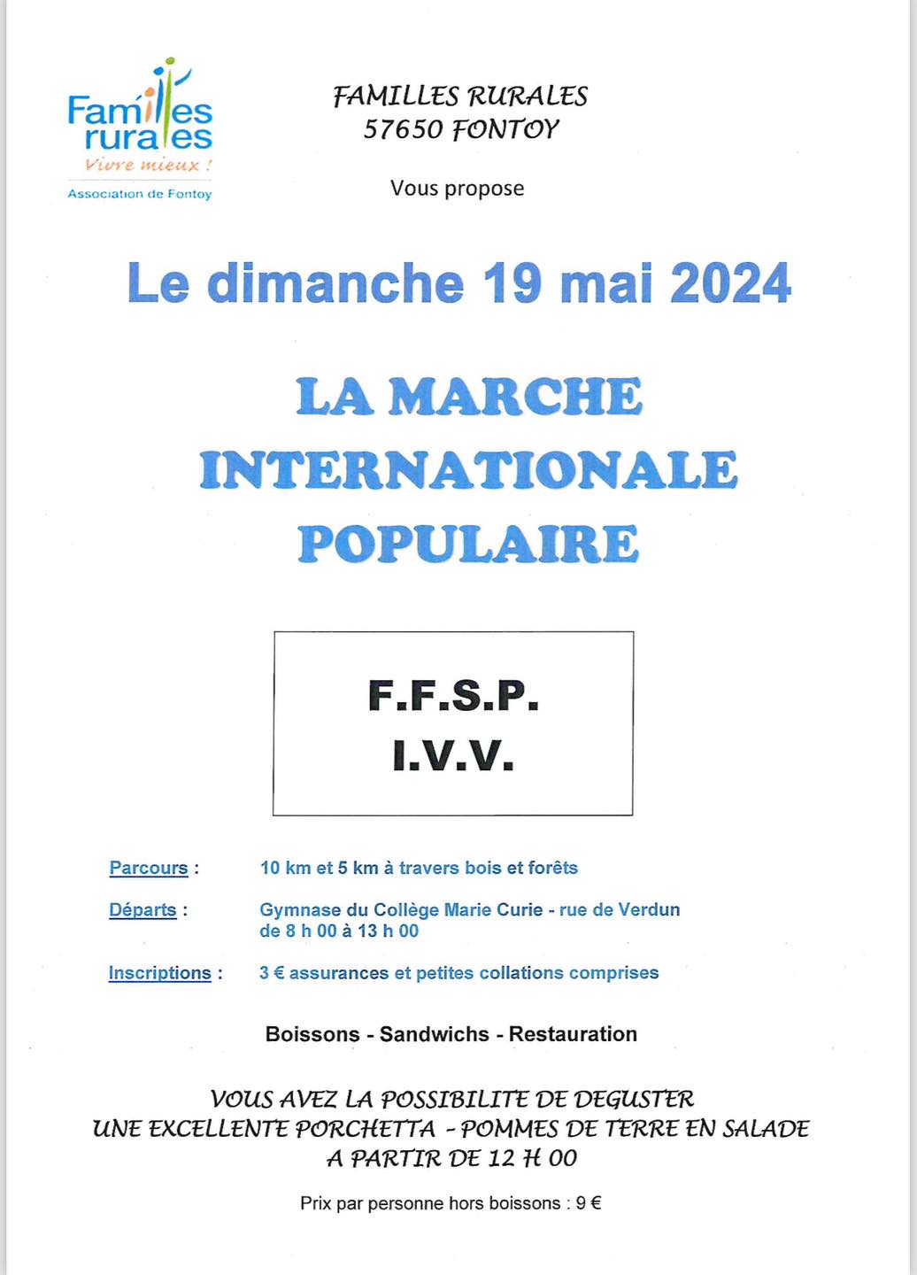 La marche populaire 2024