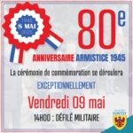 80e anniversaire de l’Armistice de 1945 — Cérémonie EXCEPTIONNELLEMENT le vendredi 9 mai !