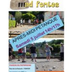 Après-midi pétanque le 5 juillet !