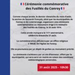 Cérémonie commémorative des Fusillés du Conroy.