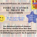 Foire aux livres au profit du Téléthon.