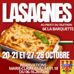 Le retour des lasagnes au profit du Téléthon !