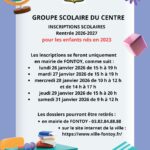 Inscriptions à l’école maternelle – Rentrée 2026-2027.