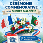 Cérémonie commémorative – Guerre d’Algérie.