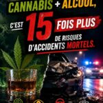 Cannabis + alcool : un mélange qui peut coûter une vie.