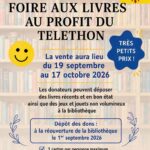 Foire aux livres au profit du Téléthon.