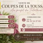 Vente de coupes de la Toussaint au profit du Téléthon.