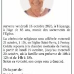 La Ville de Fontoy rend hommage à Colette Blach.