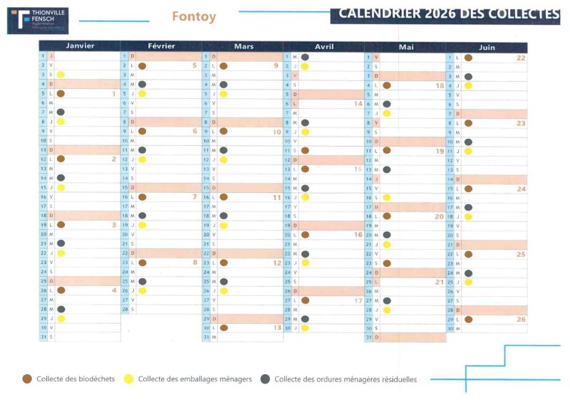 Calendrier - Collectes 2026 (2)